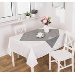 Obrus ASTERIA 85 x 85 cm jasnoszary