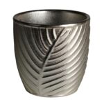 Osłonka ceramiczna JUNE 13,5 x 13,5 x 13 cm złota