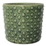Osłonka ceramiczna KARIN 12 x 12 x 10,5 cm zielony bubble