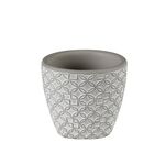 Osłonka terrakota ENOK 7 x 7 x 6 cm szara