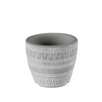 Osłonka terrakota GORAN 7 x 7 x 6 cm szara