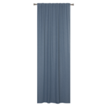 Firana z taśmą REMO 140 x 260 cm niebieska
