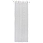 Firana z kółkami TULUM 140 x 260 cm biała