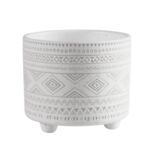 Osłonka terrakota EVERT 14 x 14 x 12 cm biała