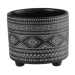 Osłonka terrakota EVERT 17 x 17 x 15 cm czarna