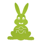 Podkładka filcowa na sztućce ZAJĄC 15 x 21 cm zielona