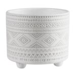 Osłonka terrakota EVERT 17 x 17 x 15 cm biała