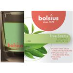 Świeca zapachowa w szkle 6,3 x 9 cm TS zielona herbata