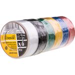 Taśma izolacyjna 19 x 0,13 mm L-3 m, zestaw: 6 sztuk Condor
