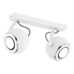 Listwa 2-płomienna reflektor KOS 749 GU10 biały, chrom