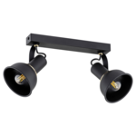 Plafon 2-płomienny FIORANO 7053 E14 czarny, mosiądz