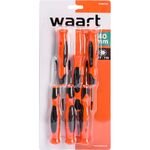 Wkrętak precyzyjny T5 x T6 x T7 x T8 x T9 x T10 x 40 mm, zestaw: 6 sztuk Jufisto