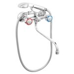 Bateria wannowa z ruchomą wylewką 1/2" STANDARD chrom BM9