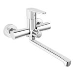 Bateria umywalkowa ALGEO ścienna z przyłączem natryskowym