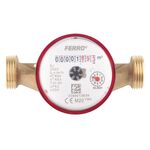 Wodomierz 1-strumieniowy suchobieżny 1/2" 2,5 M3/H, T30C-90C