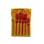 Wkrętak elektrotechniczny 1000 V z próbnikiem, zestaw: 5 sztuk