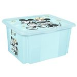 Pojemnik obrotowy z pokrywą karolina "mickey mouse" 24 l niebieski