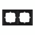 Ramka podwójna czarny mat PERŁA