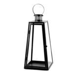 Latarenka metalowa stożkowa 19 x 19 x 41 cm