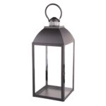 Latarenka metalowa 21 x 21 x 49 cm