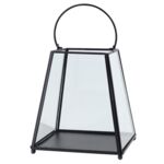 Latarenka metalowa stożkowa 17 x 17 x 19,5 cm