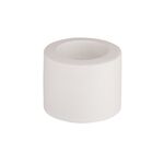 Świecznik ceramiczny 6,5 x 6,5 x 5,5 cm popielaty