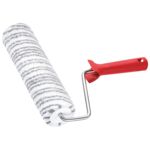 Rolka 25 cm rdzeń 48 PET szary pasek rączka 1K czerwona