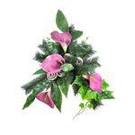 Stroik ze sztucznych kwiatów mix kolorów