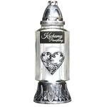 Znicz szklany 29 cm Z-35 srebrny