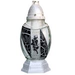 Znicz szklany 29,5 cm Z-32 biały