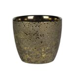 Osłonka ceramiczna GULD 13,8 x 13,8 x 12 cm złota