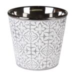 Osłonka ceramiczna PELLE 13 x 13 x 12,5 cm szara