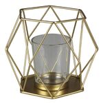 Latarenka SERA 13 x 11,5 x 11 cm złoty