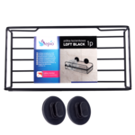 Półka łazienkowa Loft 1 poziom czarna