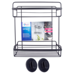 Półka łazienkowa Loft 2 poziomy czarna