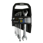 Klucze płaskie 6,0 - 17 mm, zestaw 6 sztuk Drel