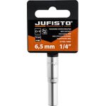 Nasadka 1/4" długa 50 mm, 6.5 mm Jufisto