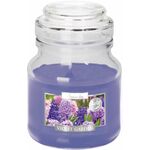 Świeca zapachowa w szkle SND71-343 fioletowy ogród BISPOL