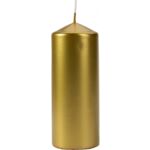 Świeca walec SW60/150-213 perłowy złoty BISPOL