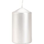 Świeca walec SW60/100-190 perłowy biały BISPOL