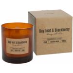 Świeca zapachowa w szkle SN82-080-325 liść laurowy- jeżyna BISPOL