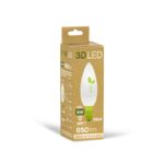 Żarówka 3D LED świeczka E14 8 W barwa neutralna