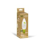 Żarówka 3D LED świeczka E14 8 W barwa ciepła