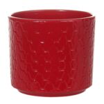 Osłonka ceramiczna Cylinder 16 cm czerwony Cermax