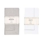 Bieżnik z połyskiem 40 x 175 cm mix biały/szary