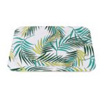 Taca prostokątna liście 42 x 30 x 1,5 cm biało-zielona