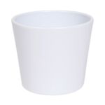 Osłonka ceramiczna 19 cm matowy biały