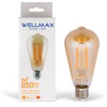 Żarówka LED WELLMAX Filament 8 W barwa ciepła