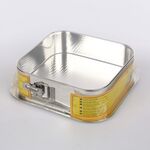 Tortownica kwadratowa 24 x 24 cm (162-59/1) srebrna