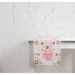 Bieżnik dekoracyjny Flower Bomb 35 x 180 cm różowy